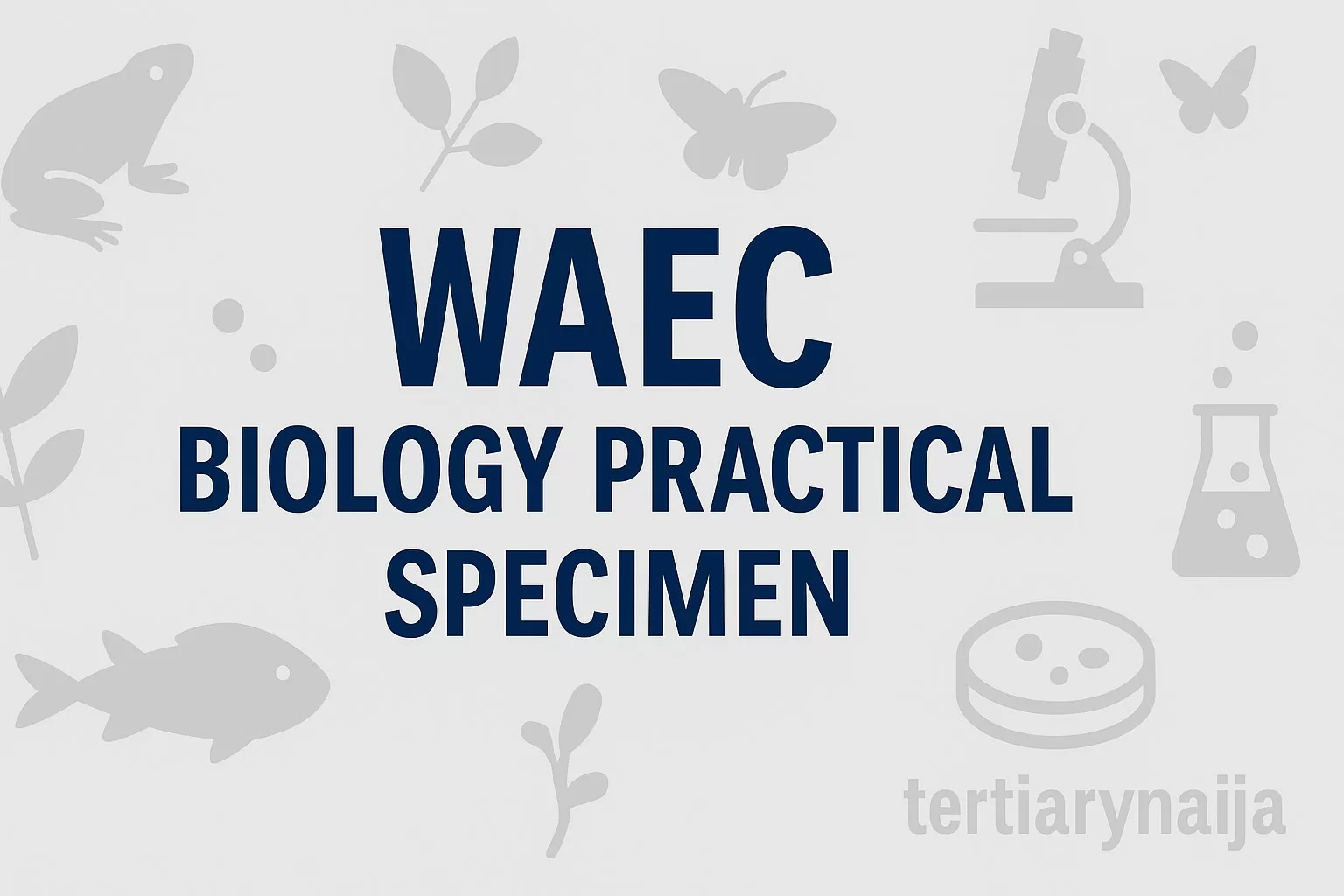 WAEC Biology Practical Specimen 2025