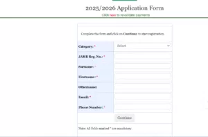 Atiba University Post UTME Form Application
